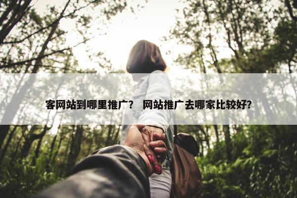 客网站到哪里推广？ 网站推广去哪家比较好？
