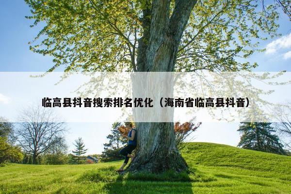 临高县抖音搜索排名优化（海南省临高县抖音）
