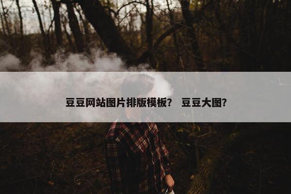 豆豆网站图片排版模板？ 豆豆大图？