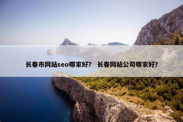 长春市网站seo哪家好？ 长春网站公司哪家好？