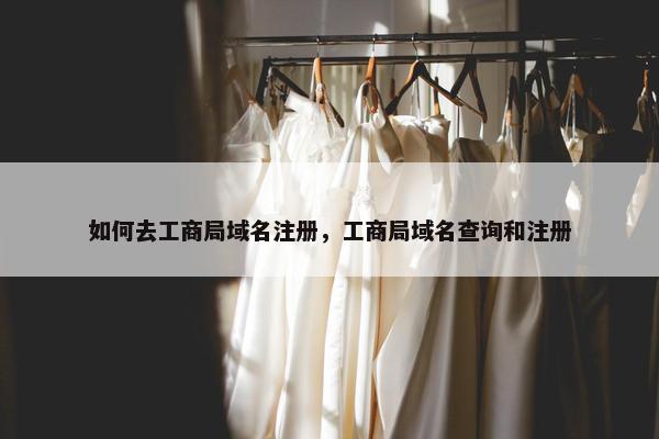 如何去工商局域名注册，工商局域名查询和注册