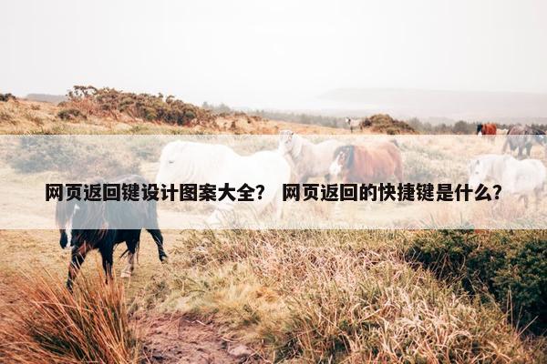 网页返回键设计图案大全？ 网页返回的快捷键是什么？
