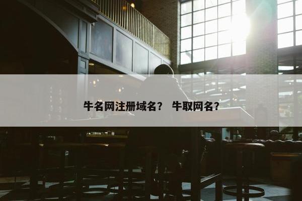 牛名网注册域名？ 牛取网名？