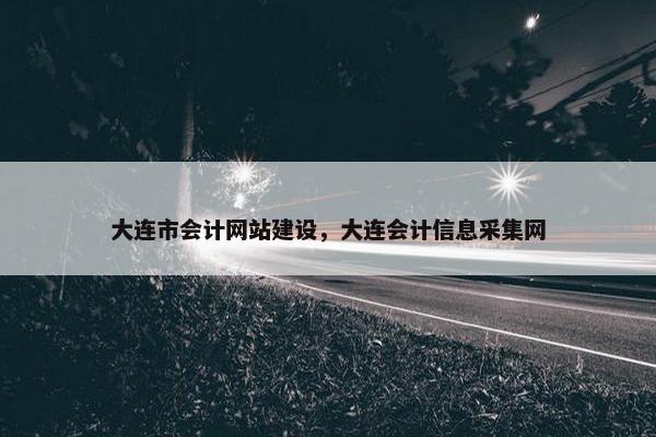 大连市会计网站建设，大连会计信息采集网