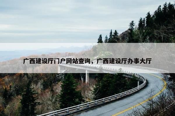 广西建设厅门户网站查询，广西建设厅办事大厅