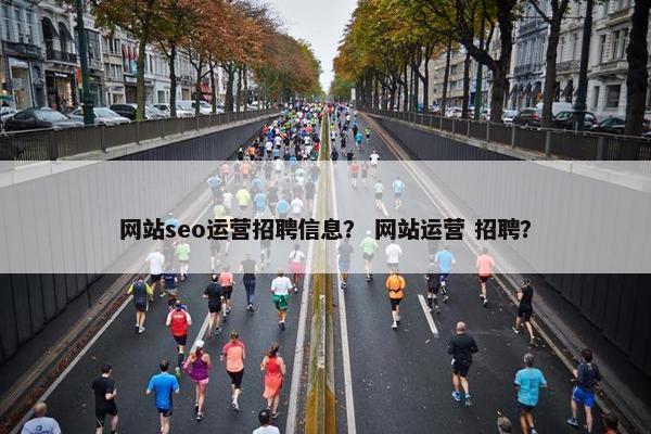 网站seo运营招聘信息？ 网站运营 招聘？