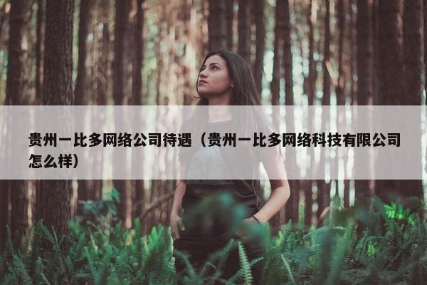 贵州一比多网络公司待遇（贵州一比多网络科技有限公司怎么样）