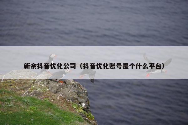 新余抖音优化公司（抖音优化账号是个什么平台）