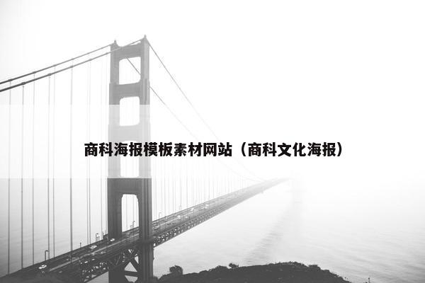商科海报模板素材网站（商科文化海报）