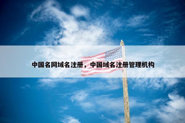 中国名网域名注册，中国域名注册管理机构