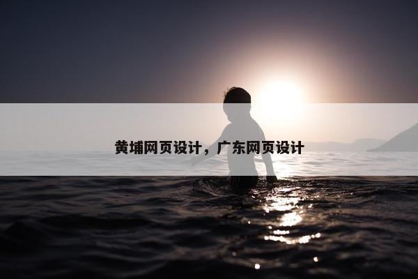 黄埔网页设计，广东网页设计