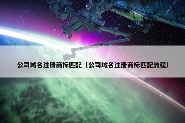 公司域名注册商标匹配（公司域名注册商标匹配流程）