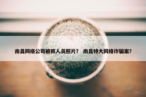 南昌网络公司被抓人员照片？ 南昌特大网络诈骗案？