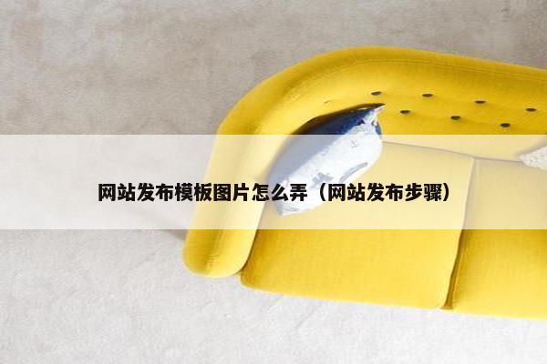 网站发布模板图片怎么弄（网站发布步骤）