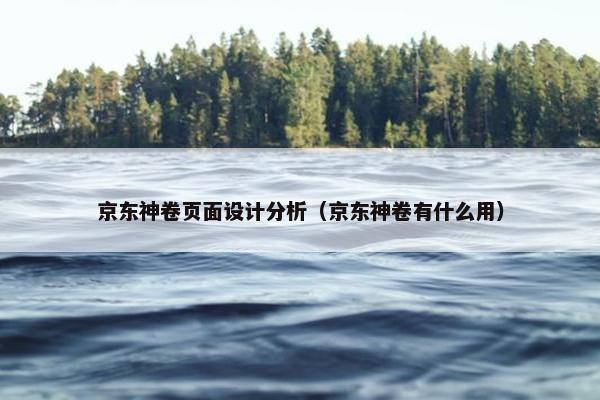 京东神卷页面设计分析（京东神卷有什么用）