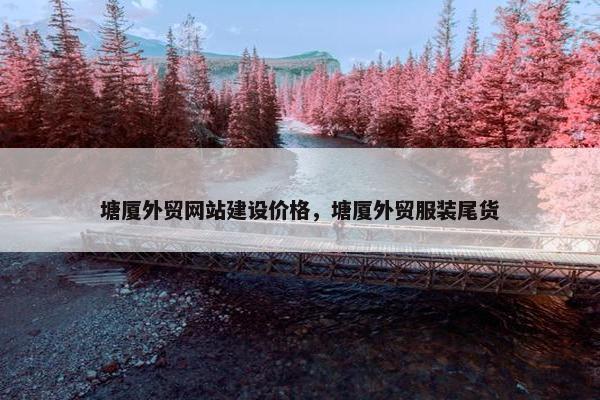 塘厦外贸网站建设价格，塘厦外贸服装尾货