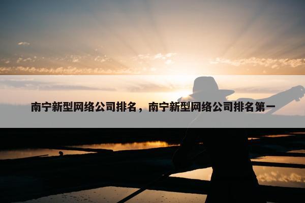 南宁新型网络公司排名，南宁新型网络公司排名第一