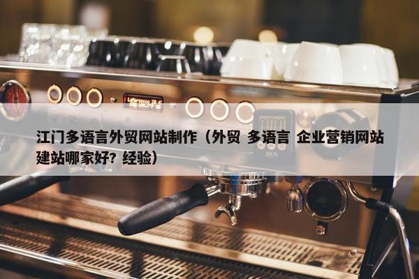 江门多语言外贸网站制作（外贸 多语言 企业营销网站建站哪家好? 经验）