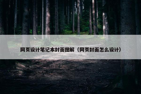网页设计笔记本封面图解（网页封面怎么设计）