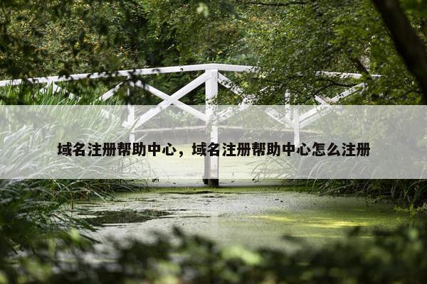 域名注册帮助中心，域名注册帮助中心怎么注册