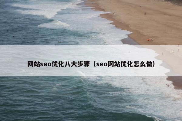 网站seo优化八大步骤（seo网站优化怎么做）
