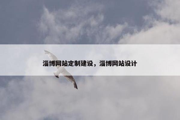 淄博网站定制建设，淄博网站设计