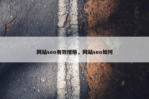 网站seo有效措施，网站seo如何