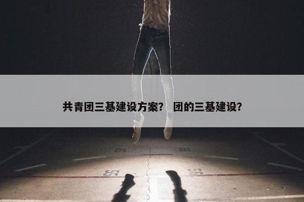 共青团三基建设方案？ 团的三基建设？