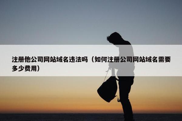 注册他公司网站域名违法吗（如何注册公司网站域名需要多少费用）