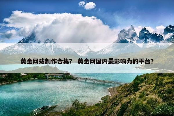 黄金网站制作合集？ 黄金网国内最影响力的平台？