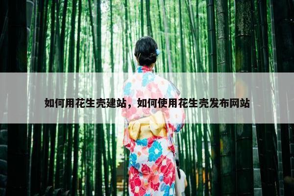 如何用花生壳建站，如何使用花生壳发布网站