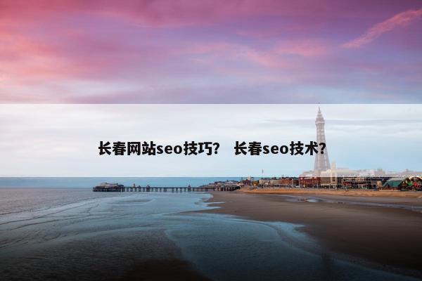 长春网站seo技巧？ 长春seo技术？