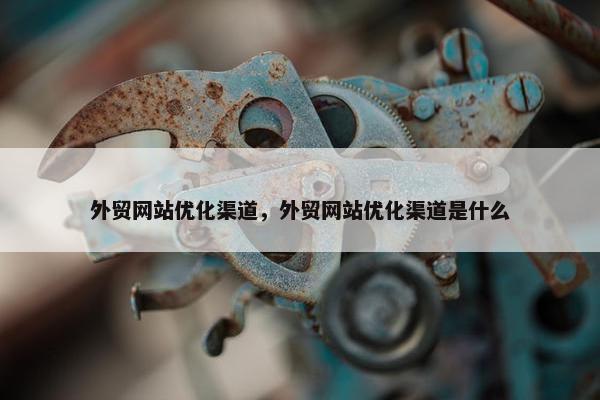 外贸网站优化渠道，外贸网站优化渠道是什么