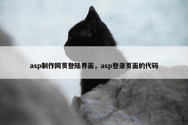 asp制作网页登陆界面，asp登录页面的代码
