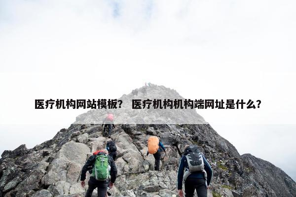 医疗机构网站模板？ 医疗机构机构端网址是什么？