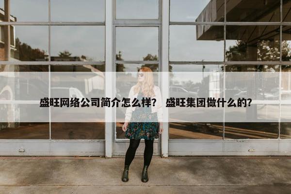 盛旺网络公司简介怎么样？ 盛旺集团做什么的？