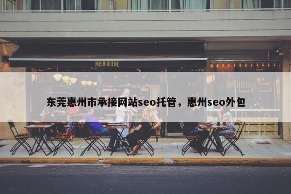东莞惠州市承接网站seo托管，惠州seo外包