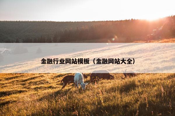 金融行业网站模板（金融网站大全）
