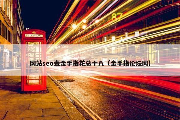 网站seo壹金手指花总十八（金手指论坛网）