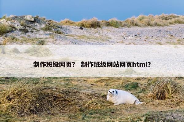 制作班级网页？ 制作班级网站网页html？