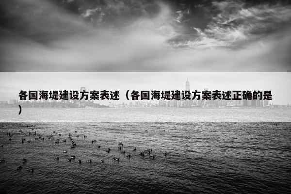 各国海堤建设方案表述（各国海堤建设方案表述正确的是）