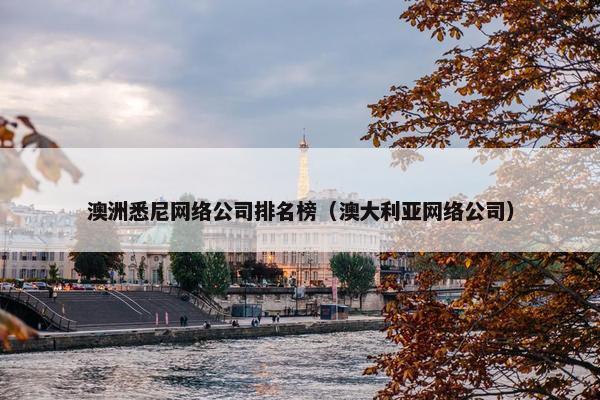 澳洲悉尼网络公司排名榜（澳大利亚网络公司）