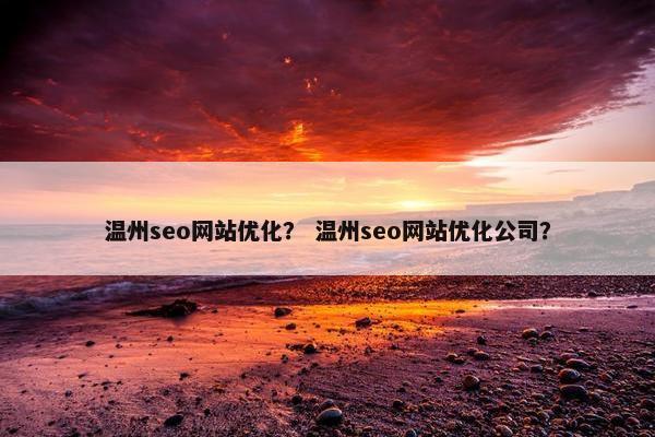温州seo网站优化？ 温州seo网站优化公司？