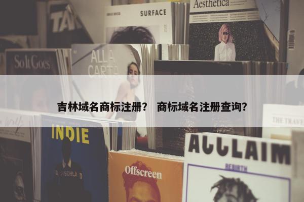 吉林域名商标注册？ 商标域名注册查询？