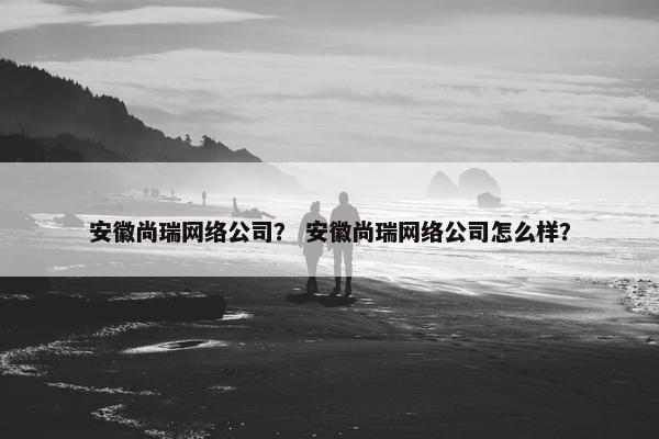 安徽尚瑞网络公司？ 安徽尚瑞网络公司怎么样？
