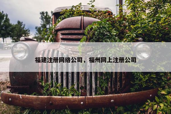 福建注册网络公司，福州网上注册公司