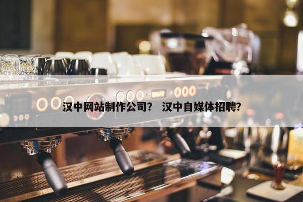 汉中网站制作公司？ 汉中自媒体招聘？