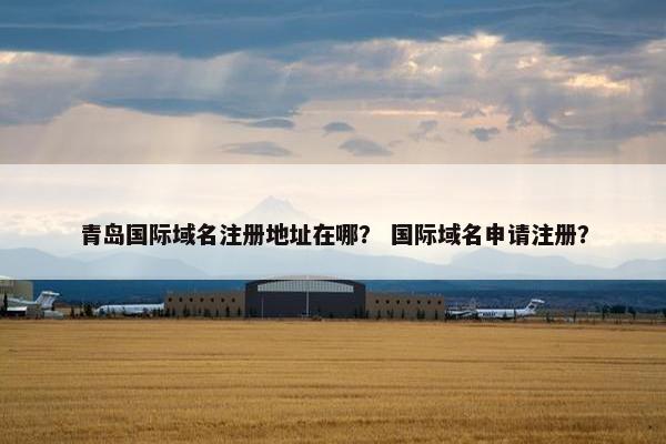 青岛国际域名注册地址在哪？ 国际域名申请注册？