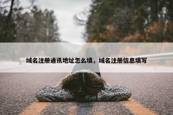 域名注册通讯地址怎么填，域名注册信息填写