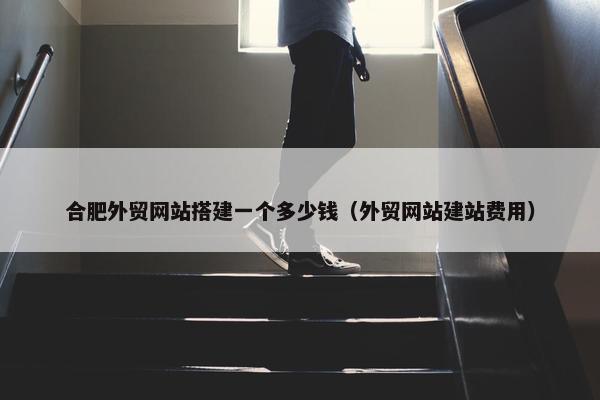 合肥外贸网站搭建一个多少钱（外贸网站建站费用）